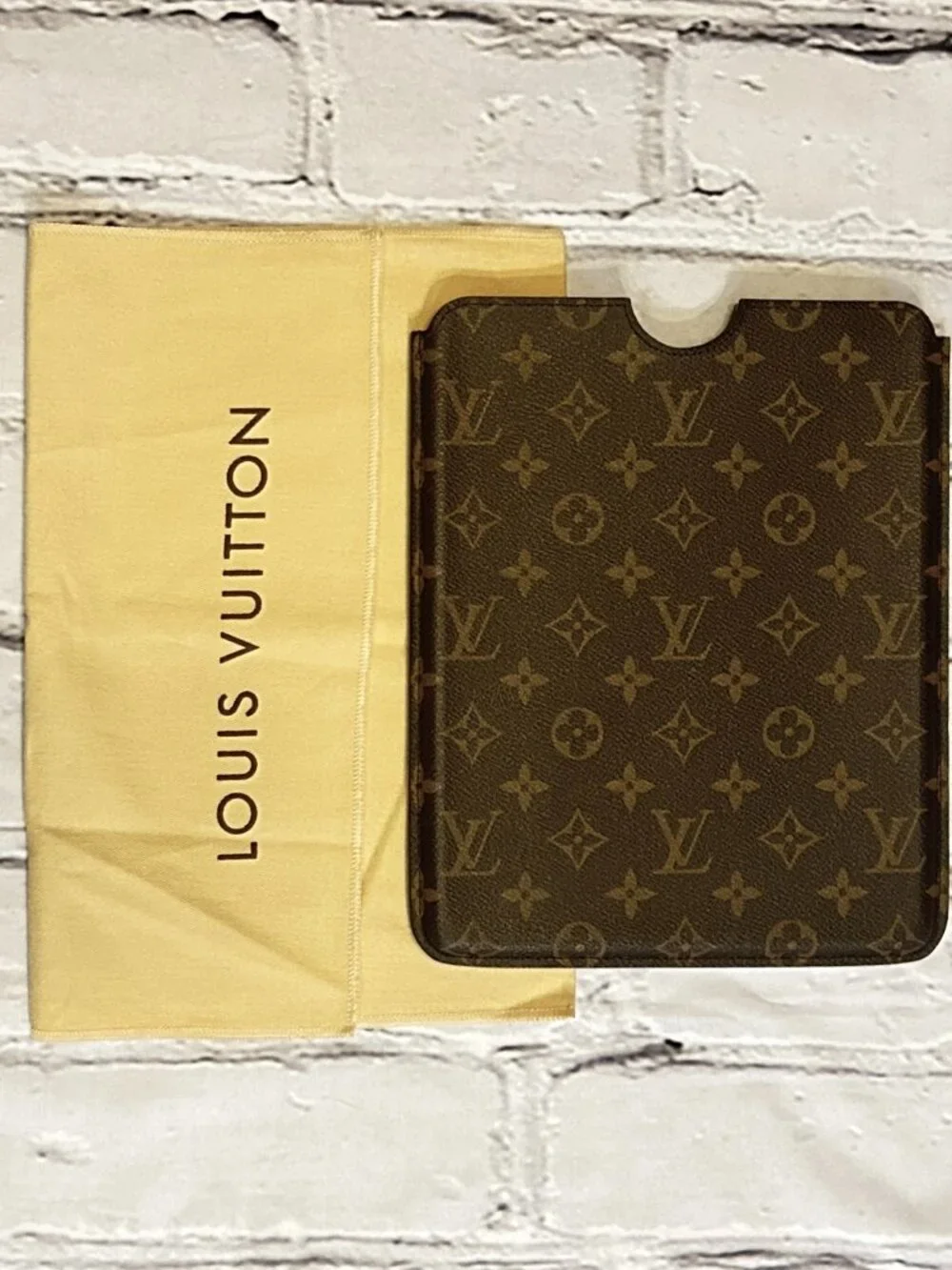 Louis Vuitton Monogram Canvas iPad Hard Case with Dust Bag